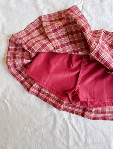 Fiona Pleated Check Skirt